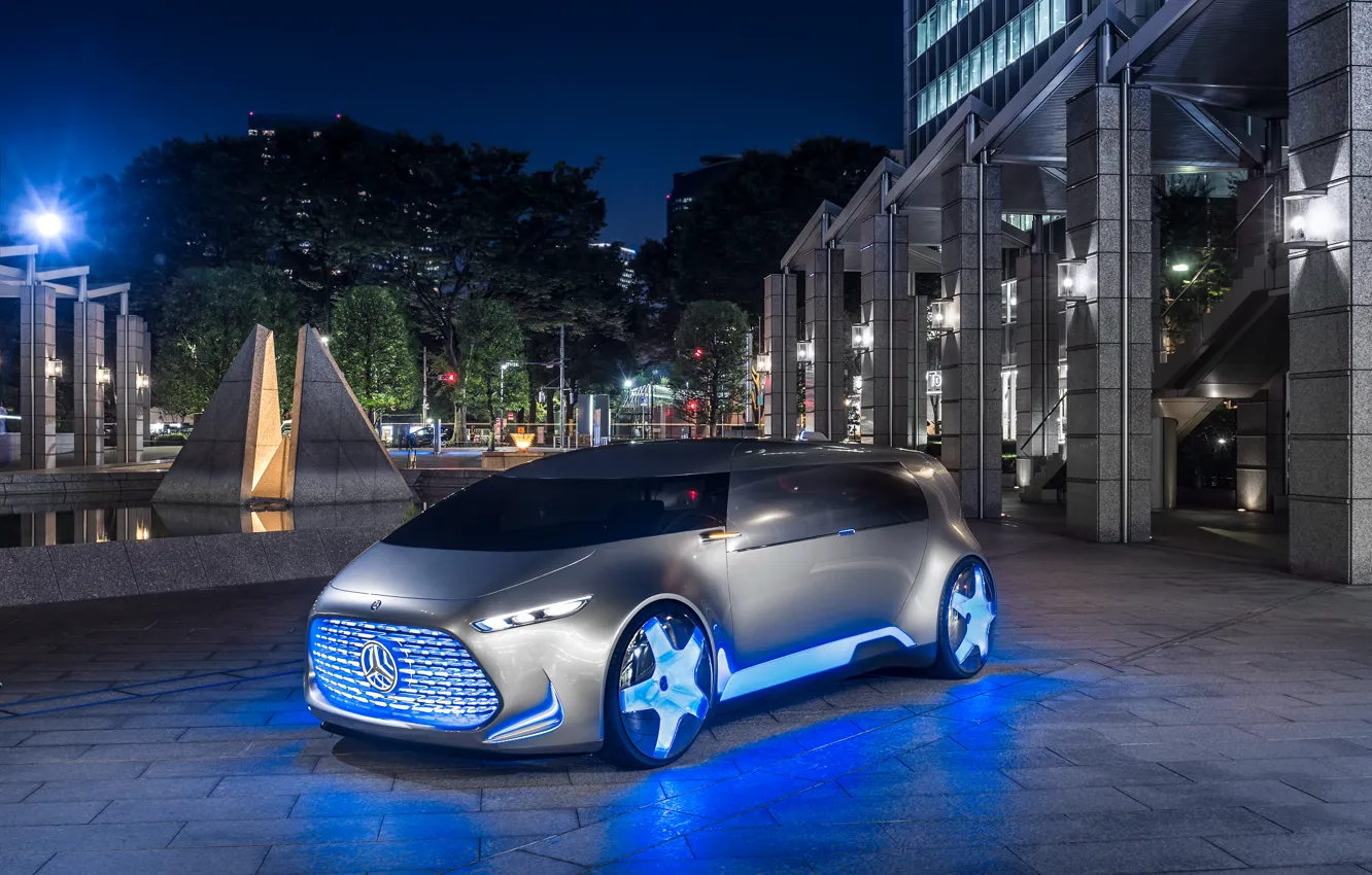 Photo wallpaper the city, Mercedes-Benz, area, the concept, Tokyo, Vision, Mercedes