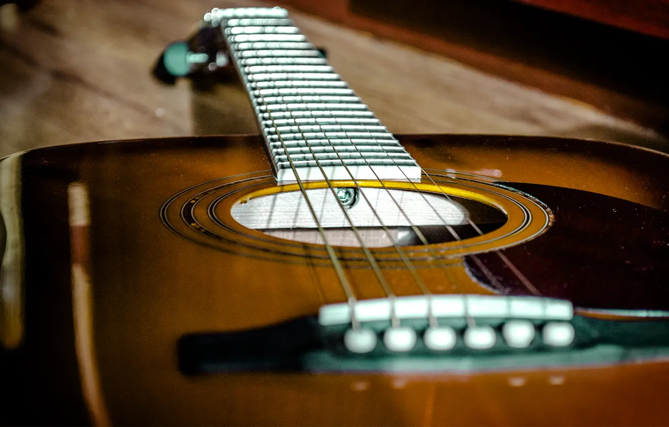 Photo wallpaper music, guitar, acoustics