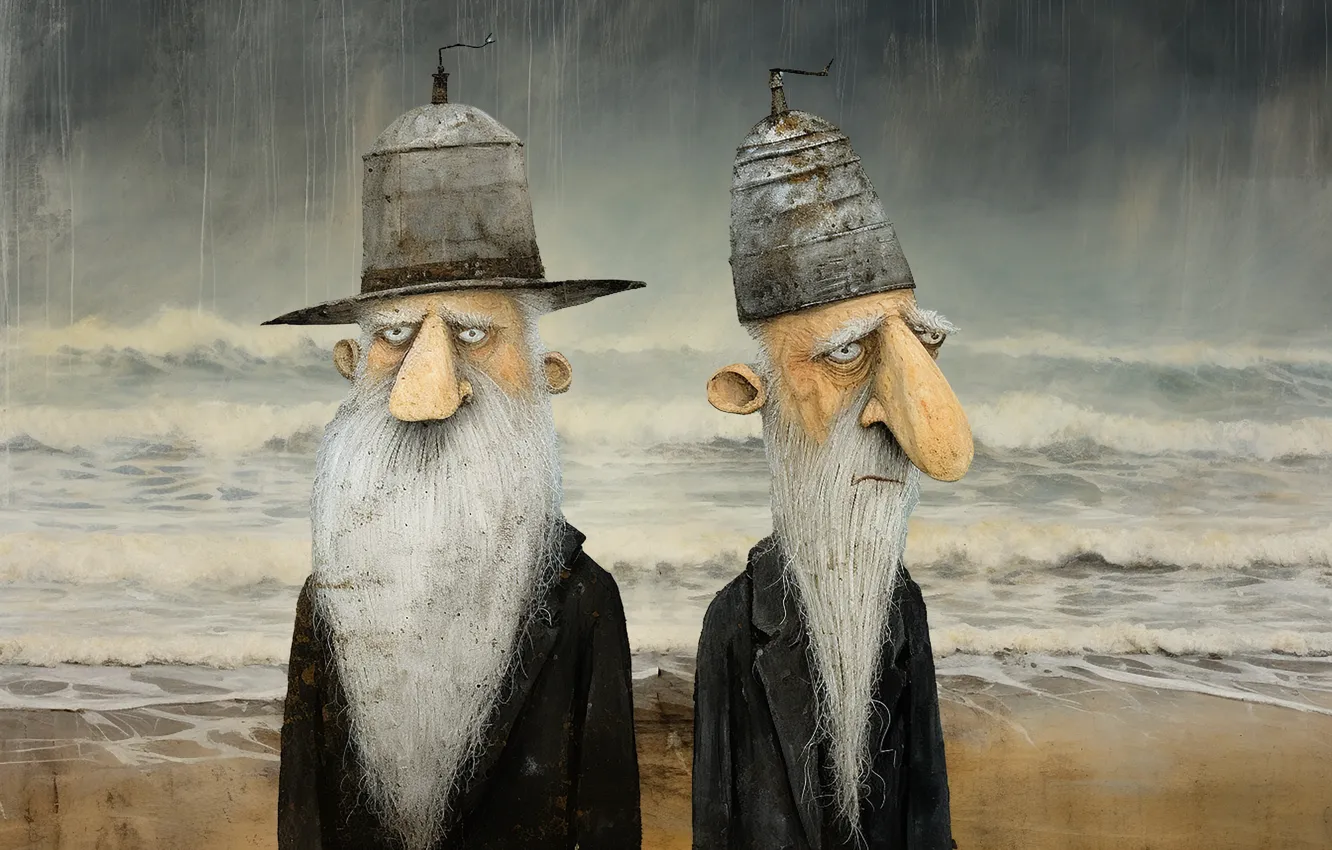 Photo wallpaper portrait, the old man, Martin Sercombe