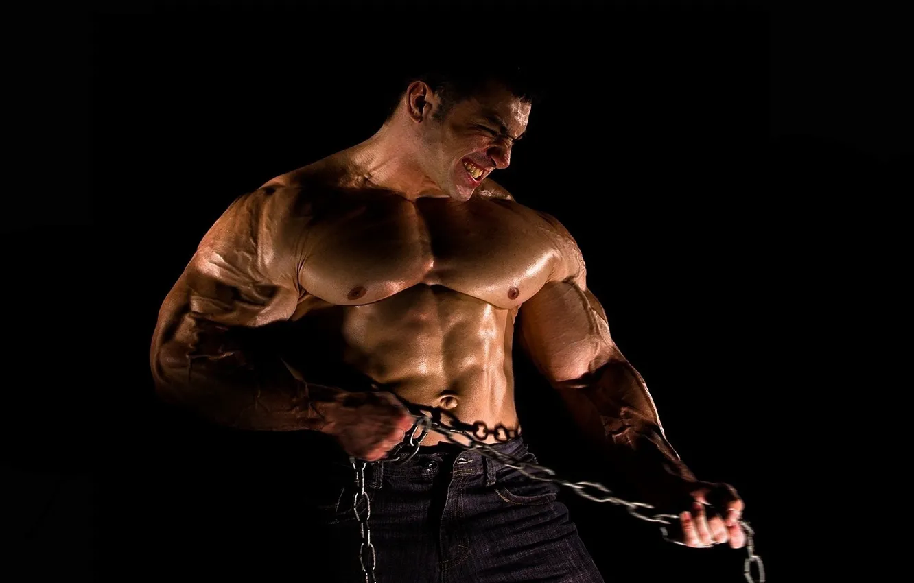 Photo wallpaper Muscle, power, strong, bodybuilder