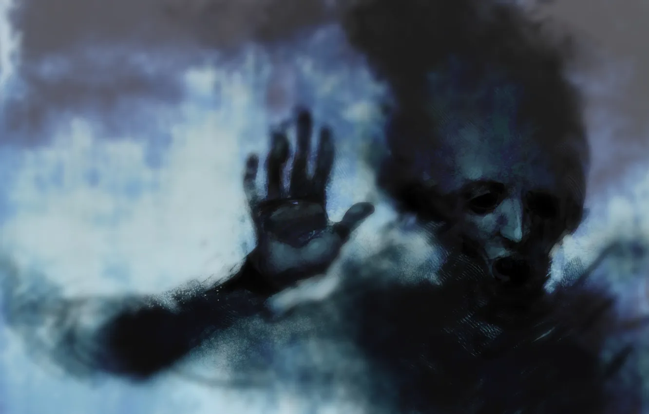 Photo wallpaper Ghost, Sketch, trabbold