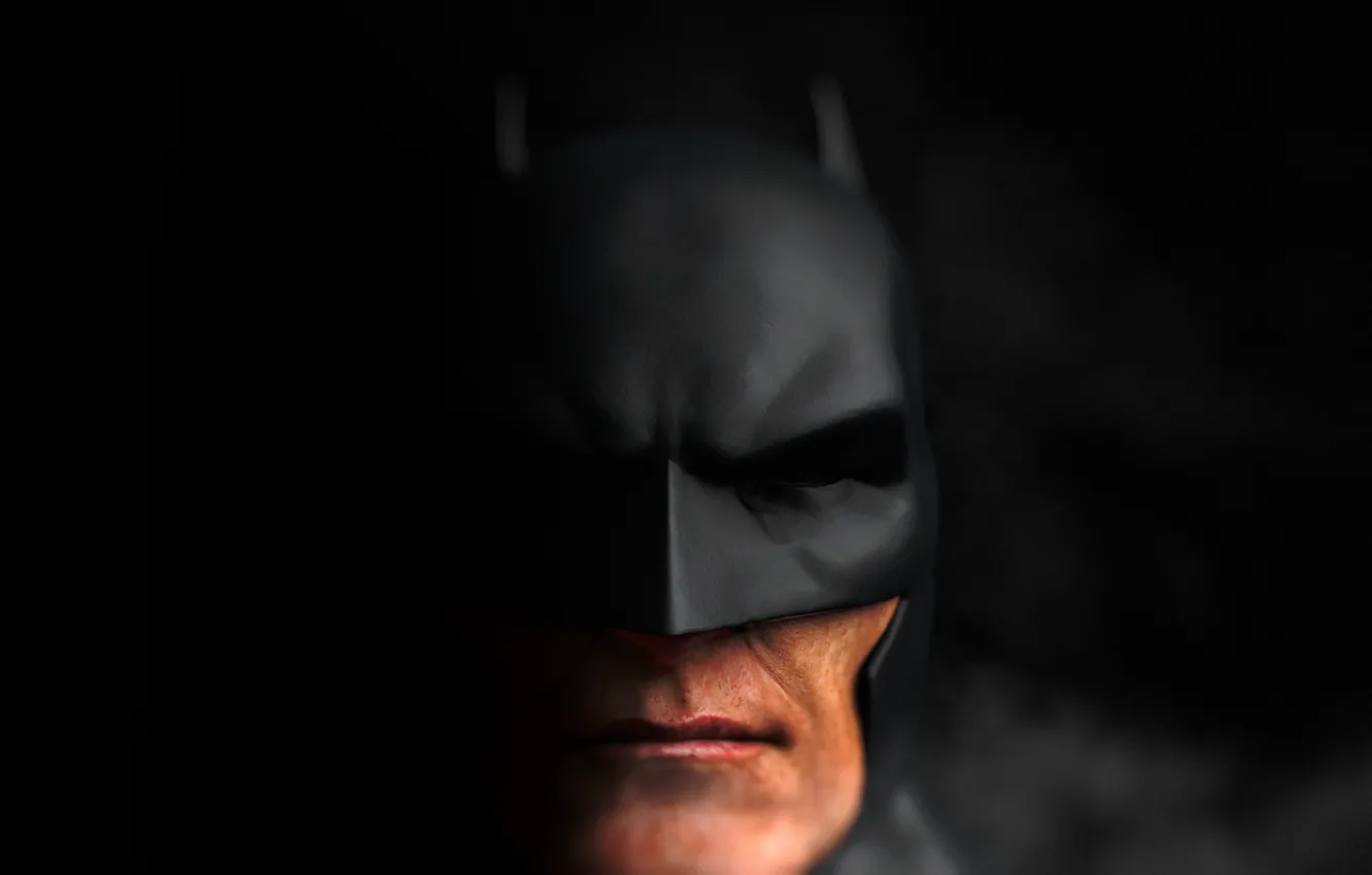 Photo wallpaper face, mask, Batman, DC Comics