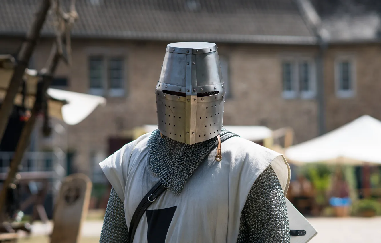 Photo wallpaper armor, helmet, knight, metal, mail