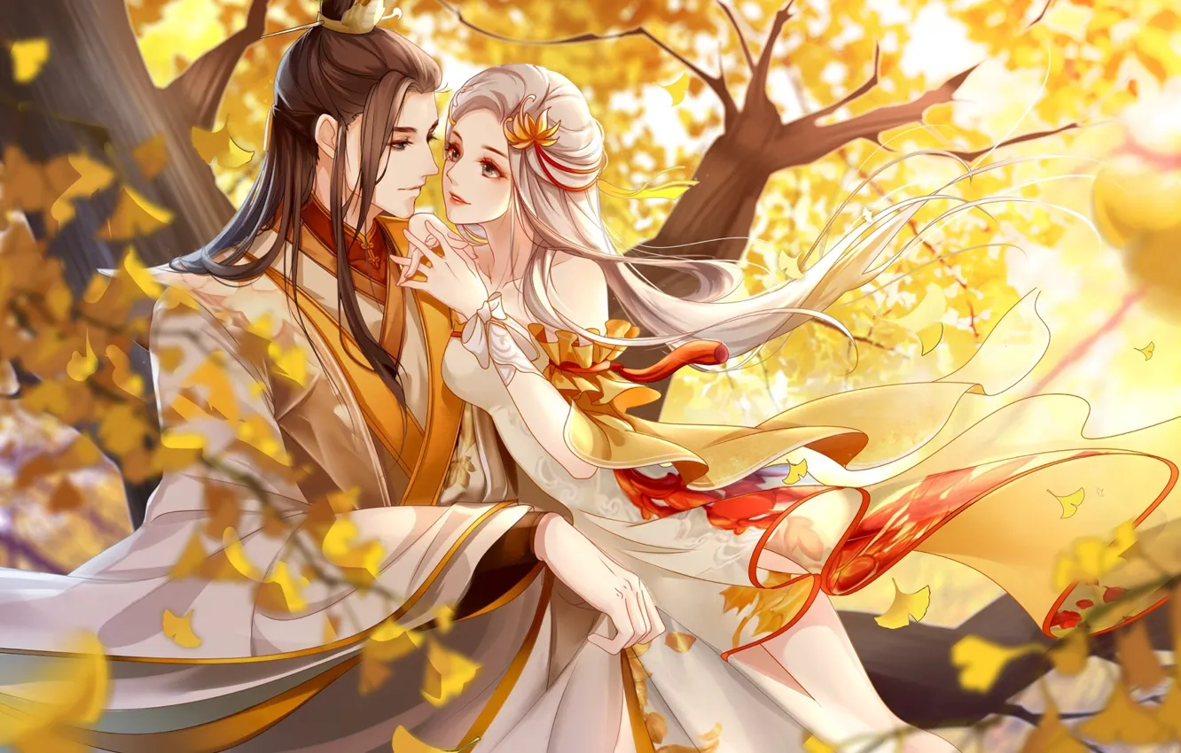 Photo wallpaper pair, two, Asia, art