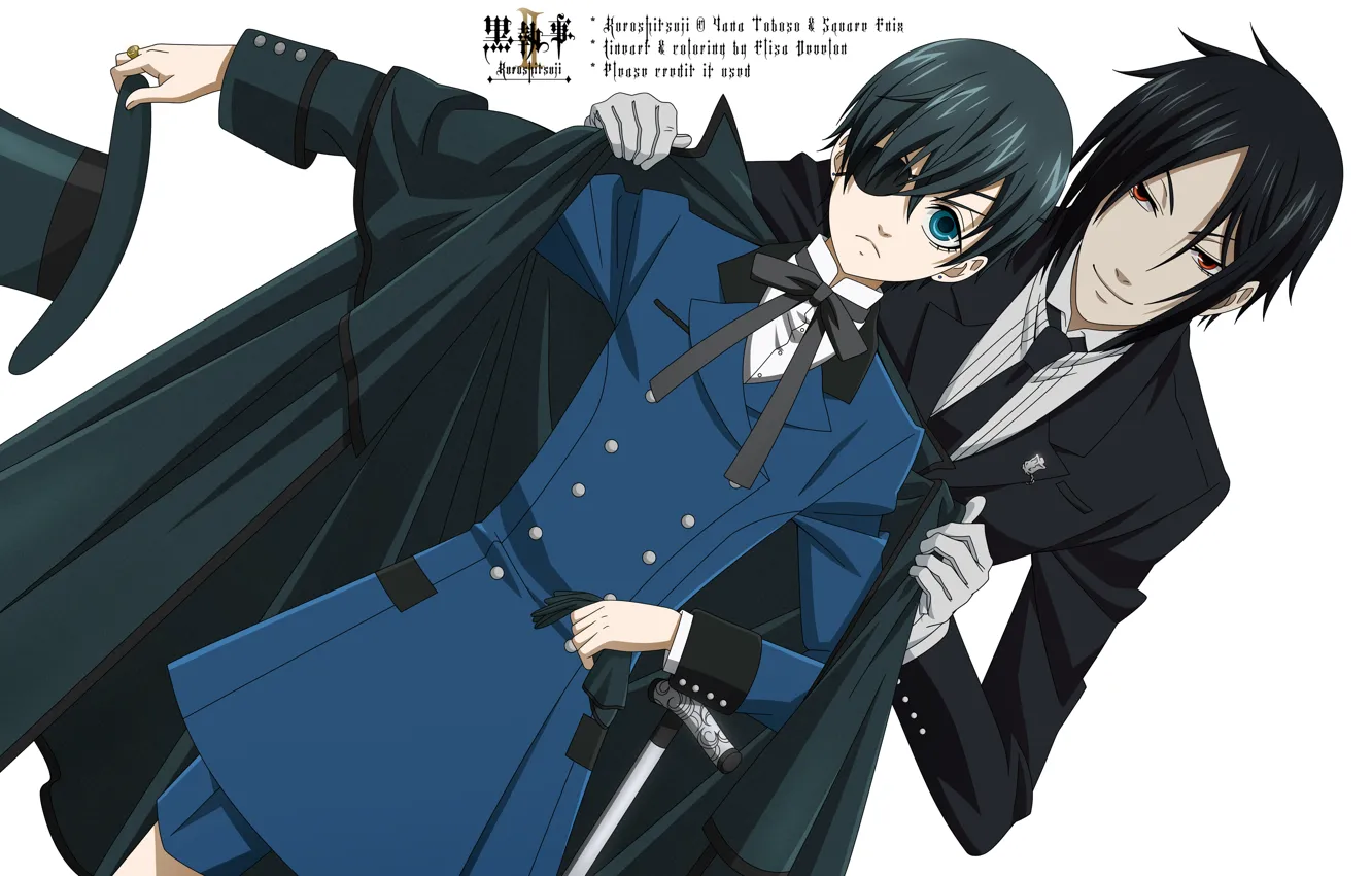 Photo wallpaper dark Butler, Kuroshitsuji, Sebastian