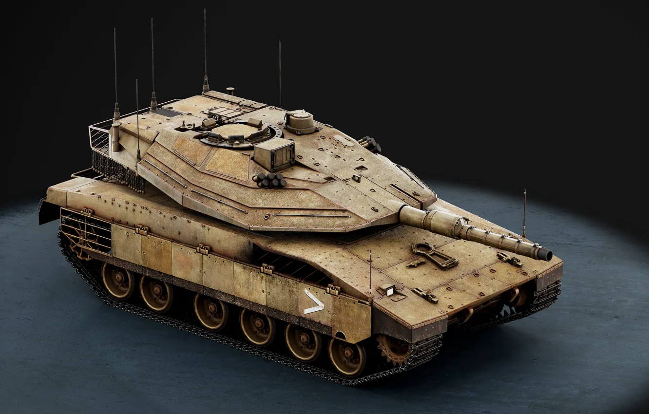 Photo wallpaper main battle tank, Israel, Merkava Mk. 4