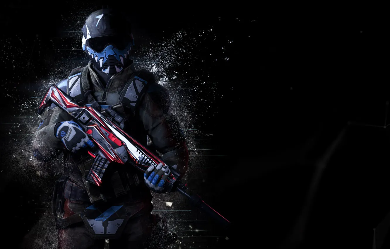 Photo wallpaper weapons, fighter, attack, Warface, Crytek Kiev, Online shooter