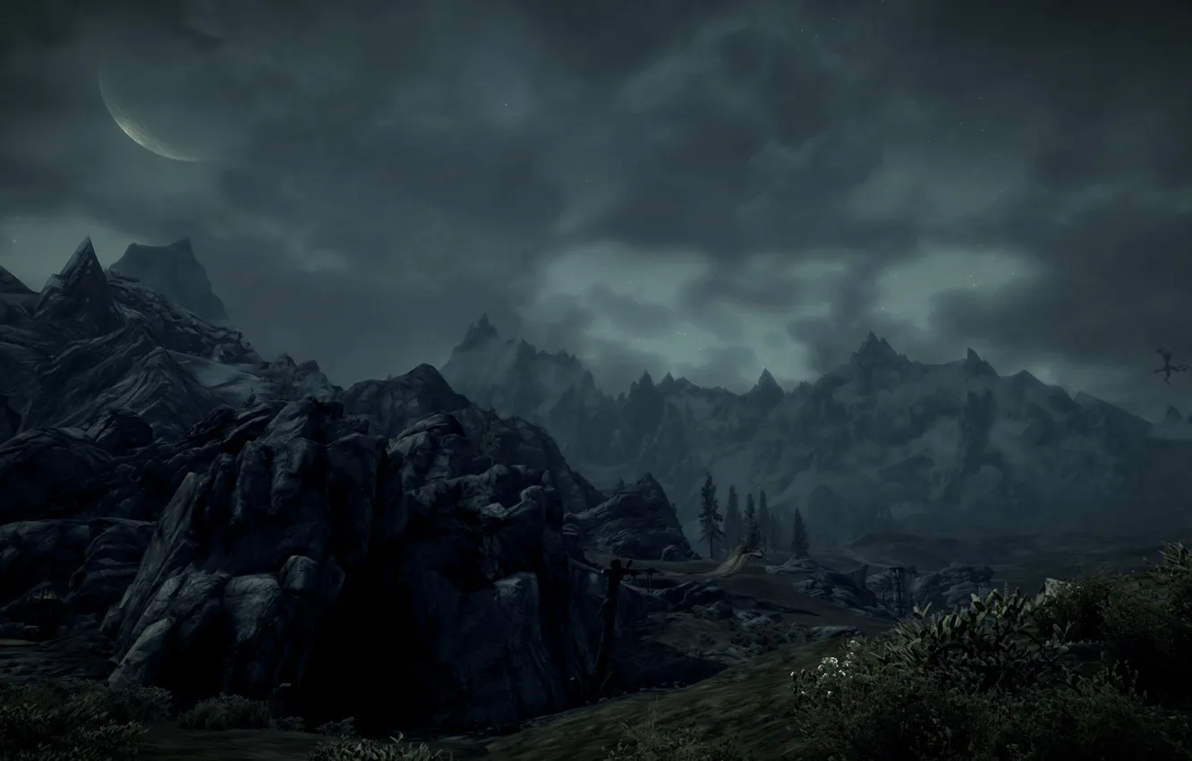 Photo wallpaper landscape, Skyrim, Bethesda Softworks, The Elder Scrolls V