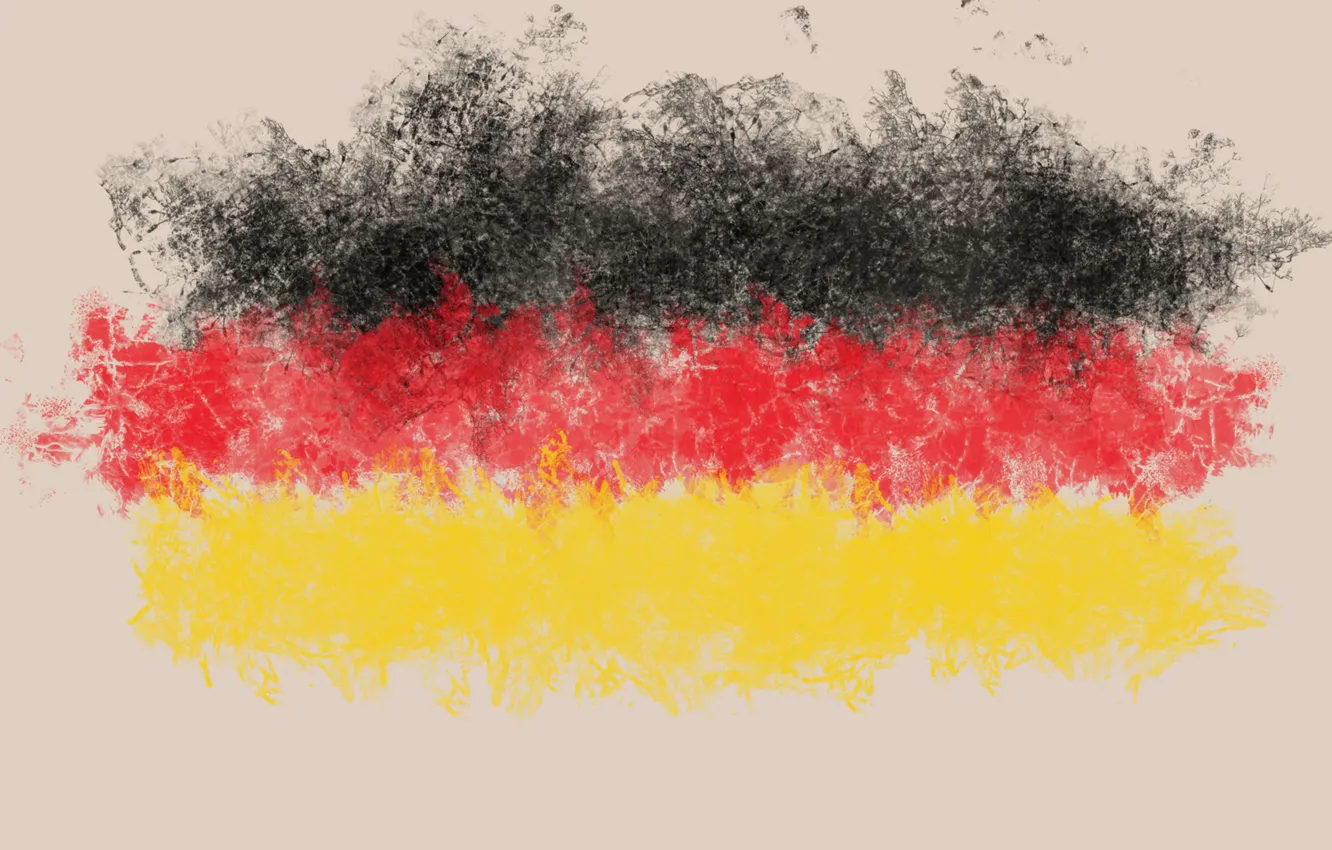 Photo wallpaper abstraction, Germany, cloud, flag