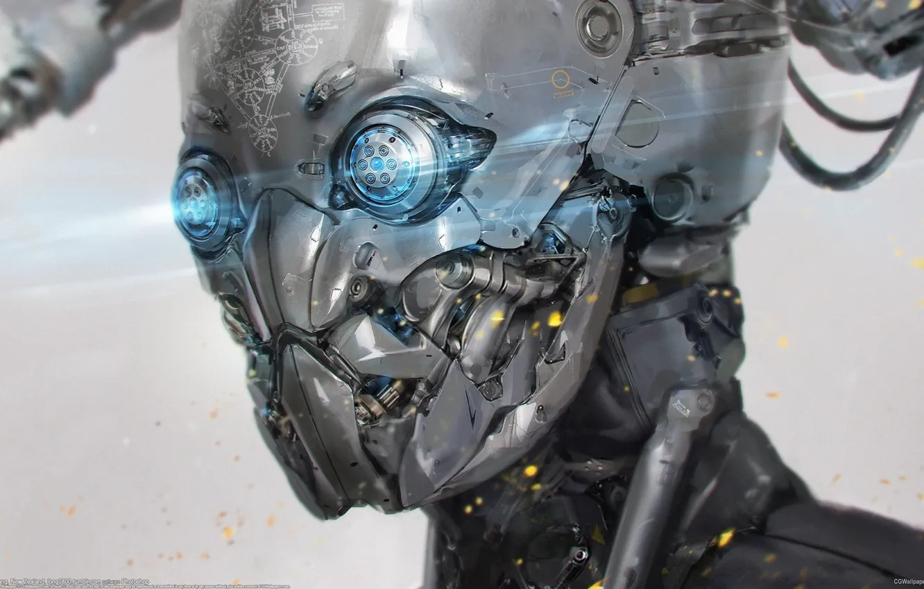 Photo wallpaper robot, cyborg, Long Ouyang