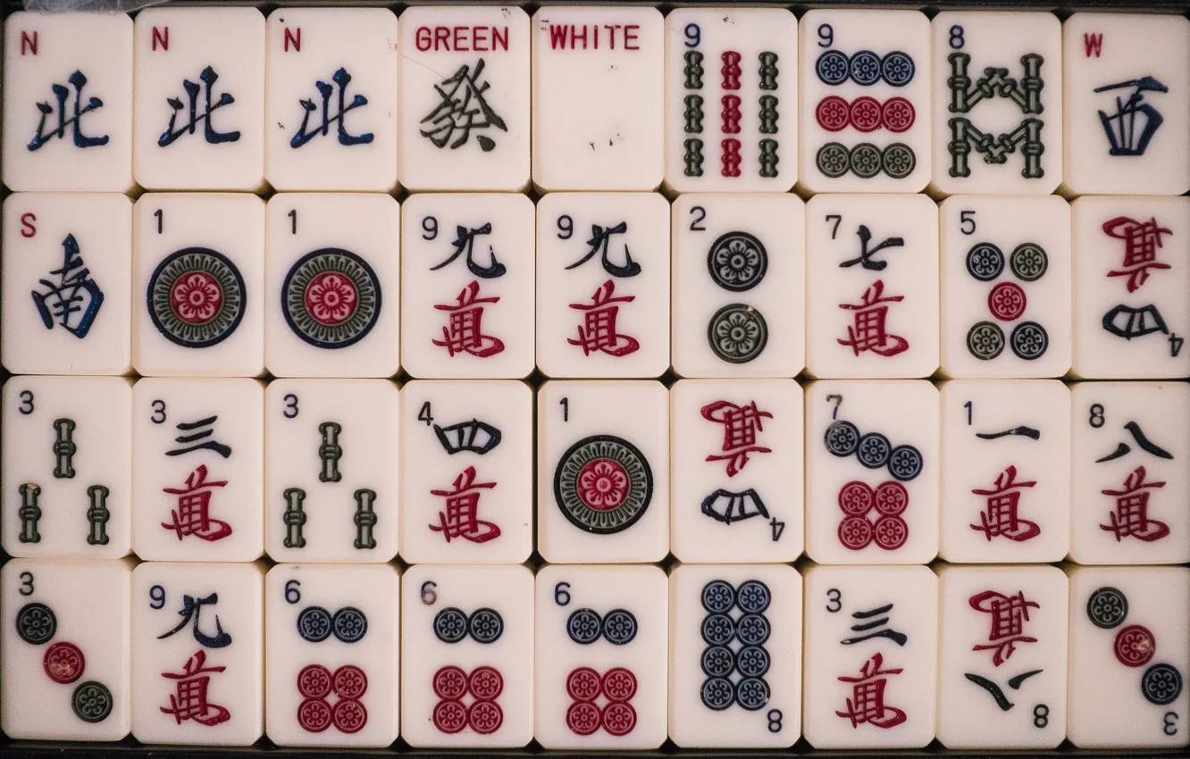 Photo wallpaper the game, texture, Mahjong