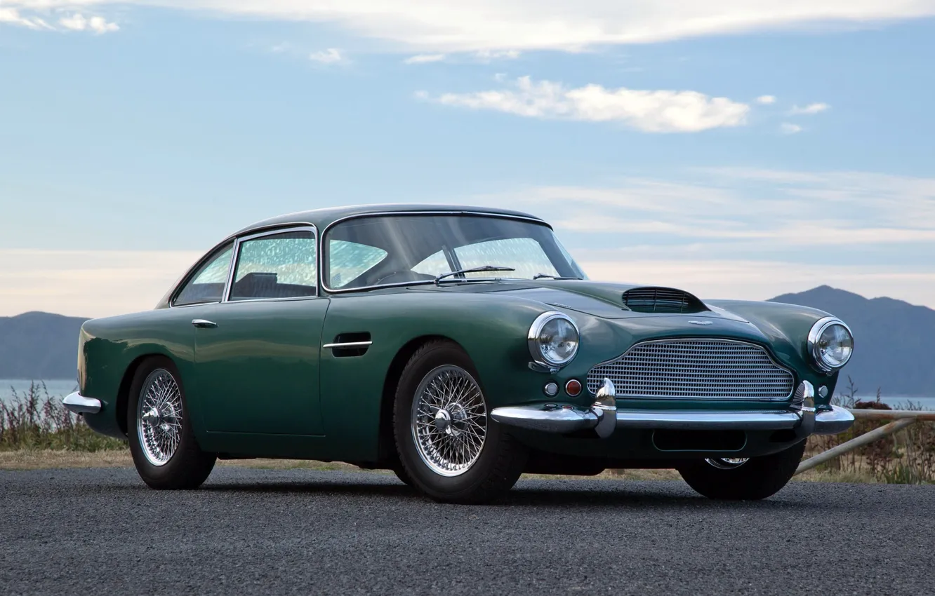 Photo wallpaper Aston Martin, old, Supercar, DB4