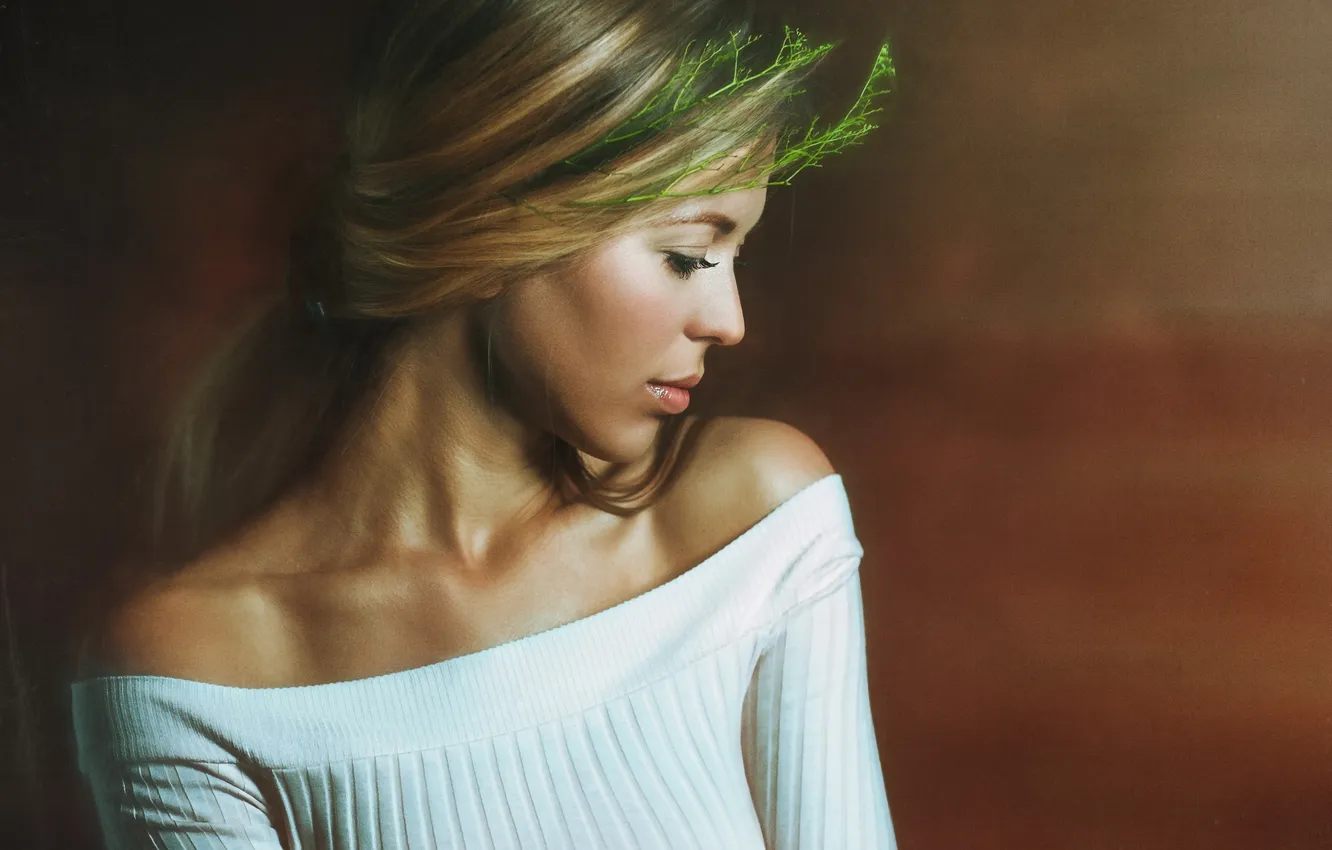 Photo wallpaper look, girl, portrait