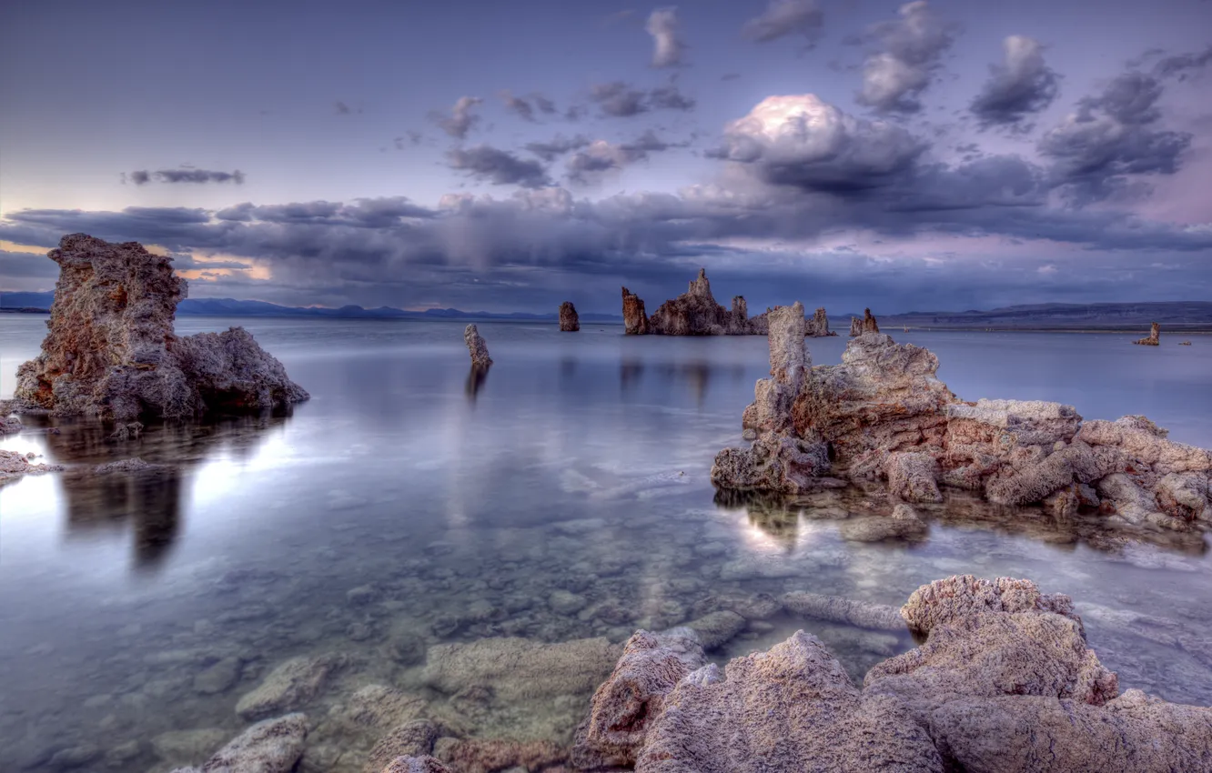 Photo wallpaper sea, nature, stones