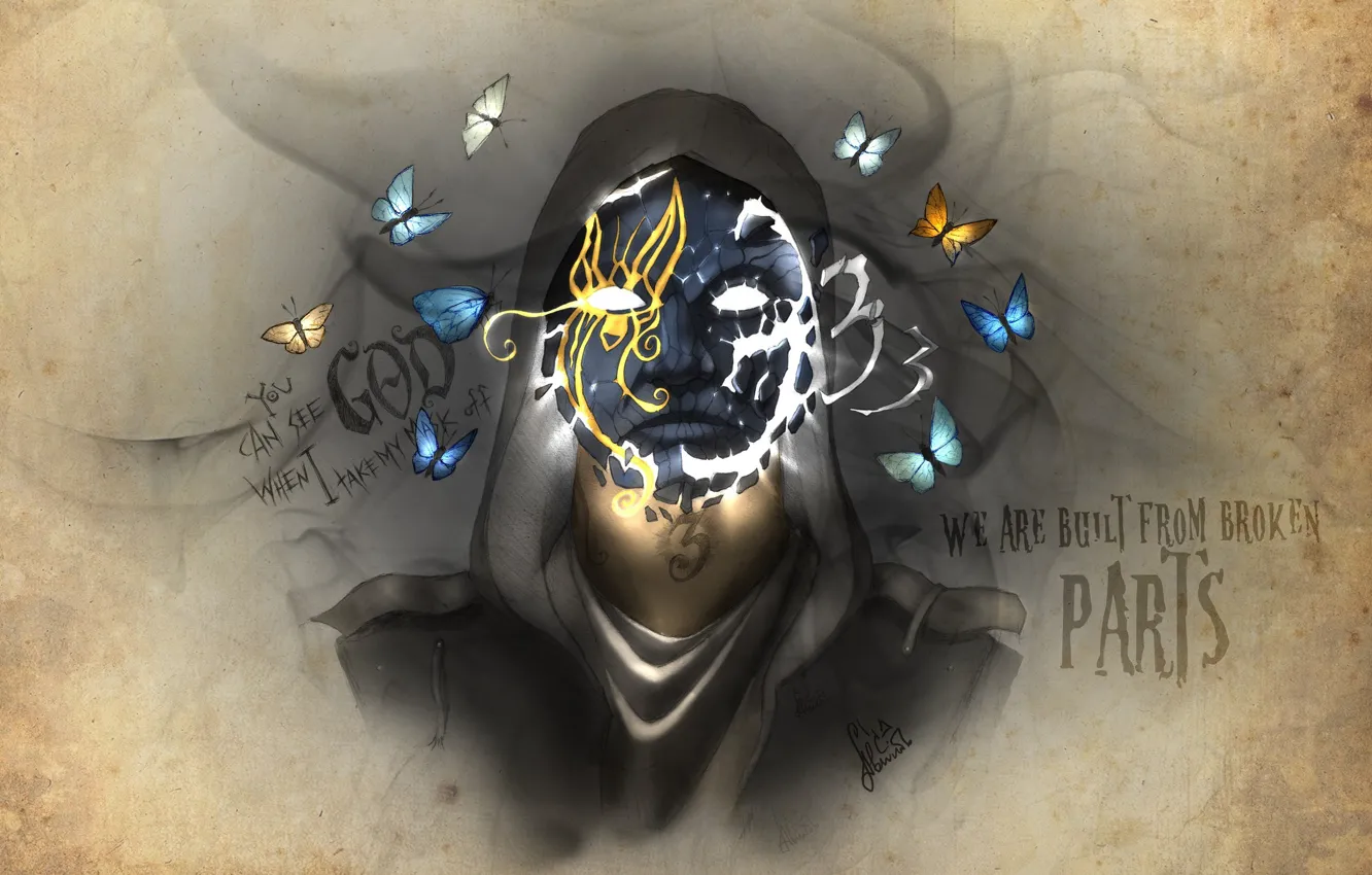 Photo wallpaper Hollywood Undead, artwork, Johnny 3 Tears, Notes from the Underground