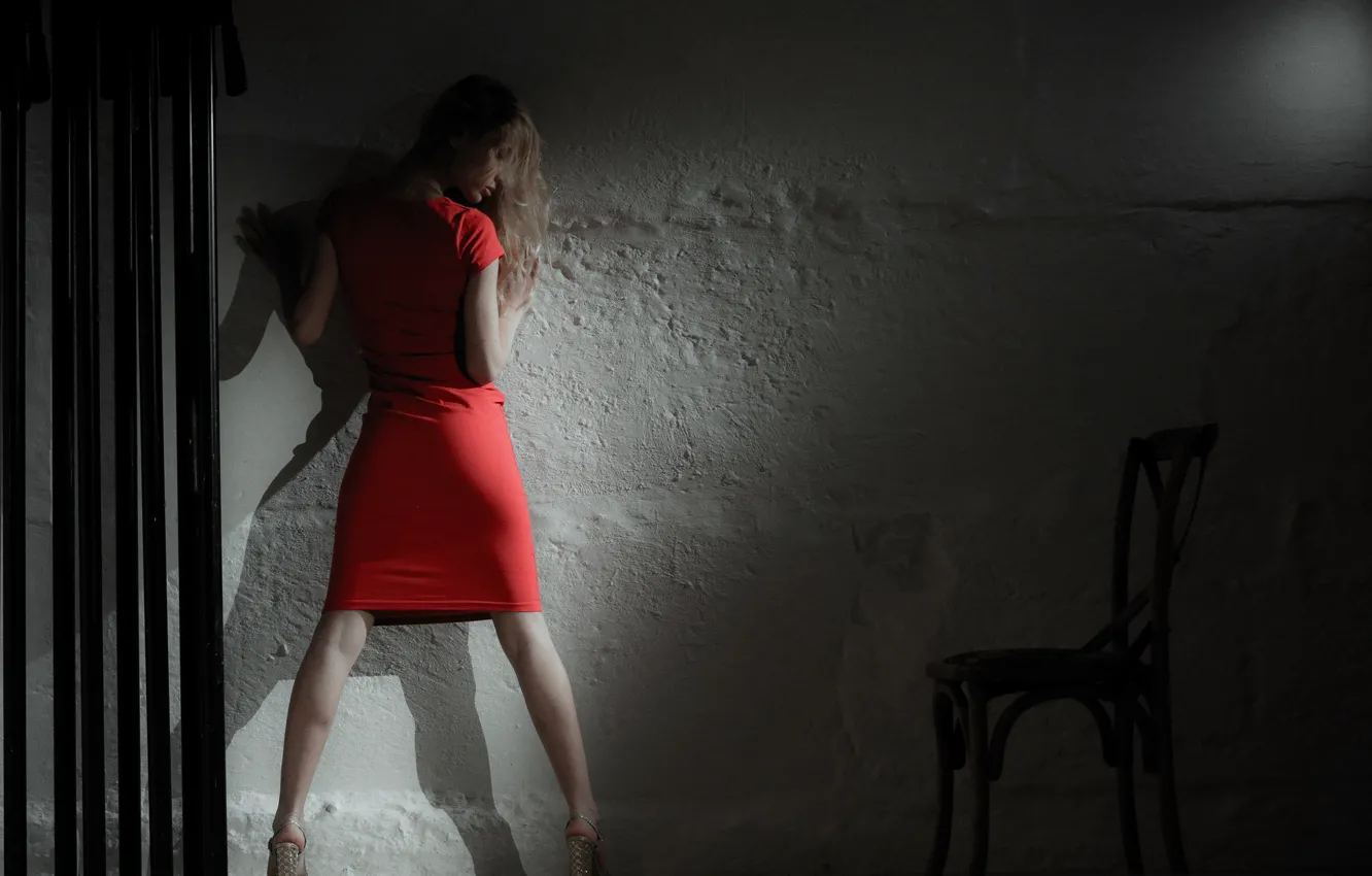 Photo wallpaper girl, pose, background