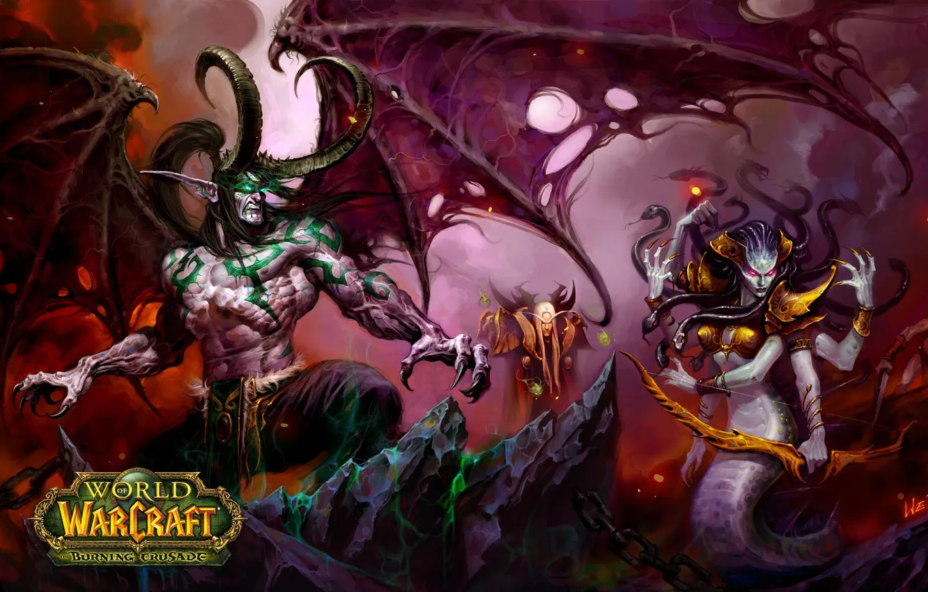Photo wallpaper World of Warcraft, Illidan, wow, WWII, The Illidan Stormrage
