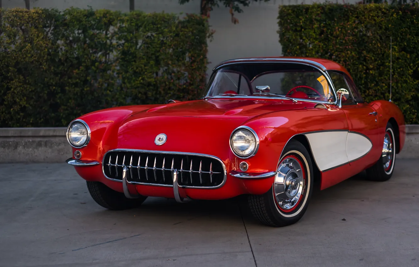 Photo wallpaper Corvette, Chevrolet, (2934), 1956–57