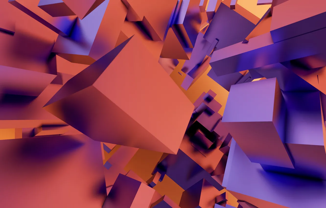 Photo wallpaper abstraction, Cuba, figure, geometry, abstract background, Surround