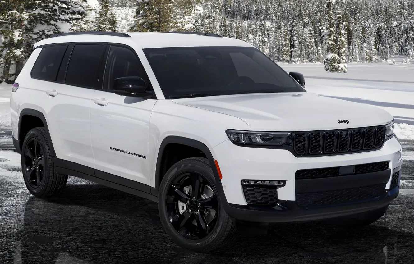 Photo wallpaper SUV, SUV, exterior, Jeep, Black Package, Grand Cherokee Limited