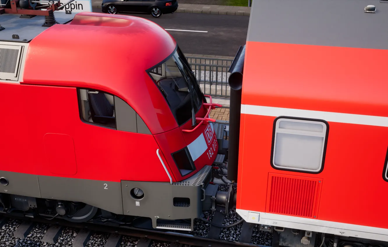 Photo wallpaper train, Electric, Locomotive, Train Sim World 2020