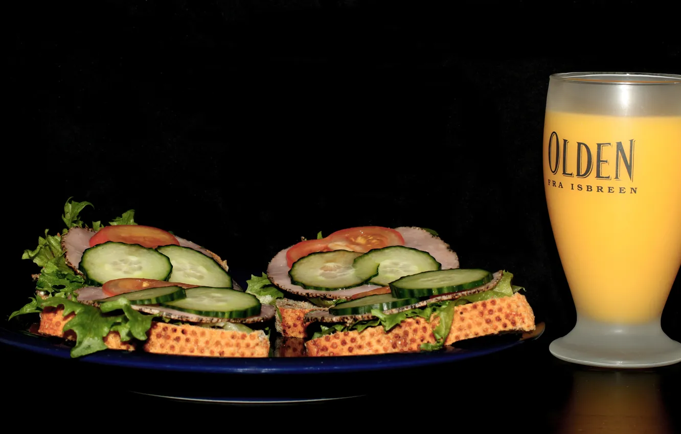 Photo wallpaper juice, food, breakfast, Agurk, Tomat