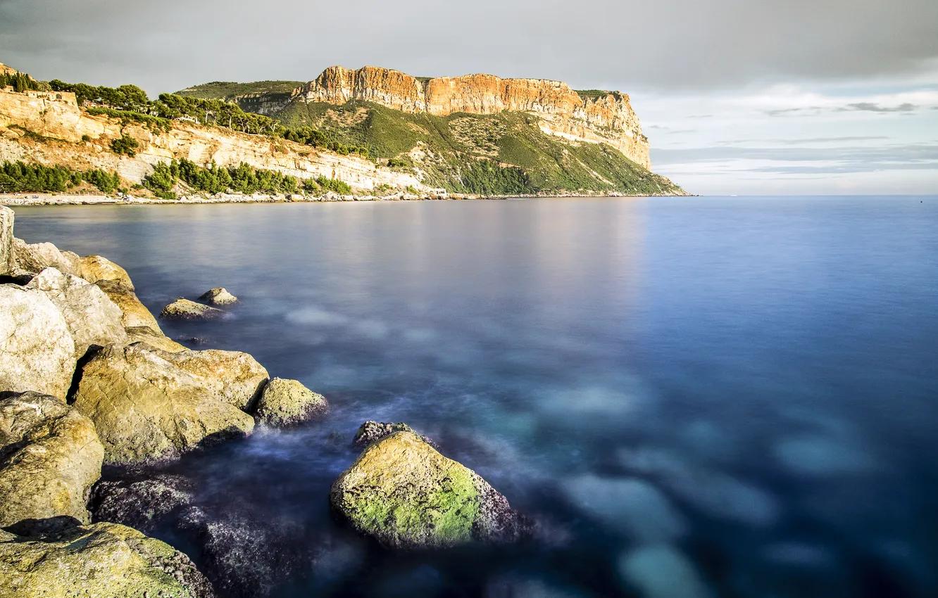 Photo wallpaper sea, nature, shore, Cap Canaille, south of France