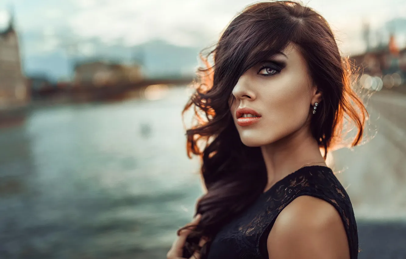 Photo wallpaper look, portrait, makeup