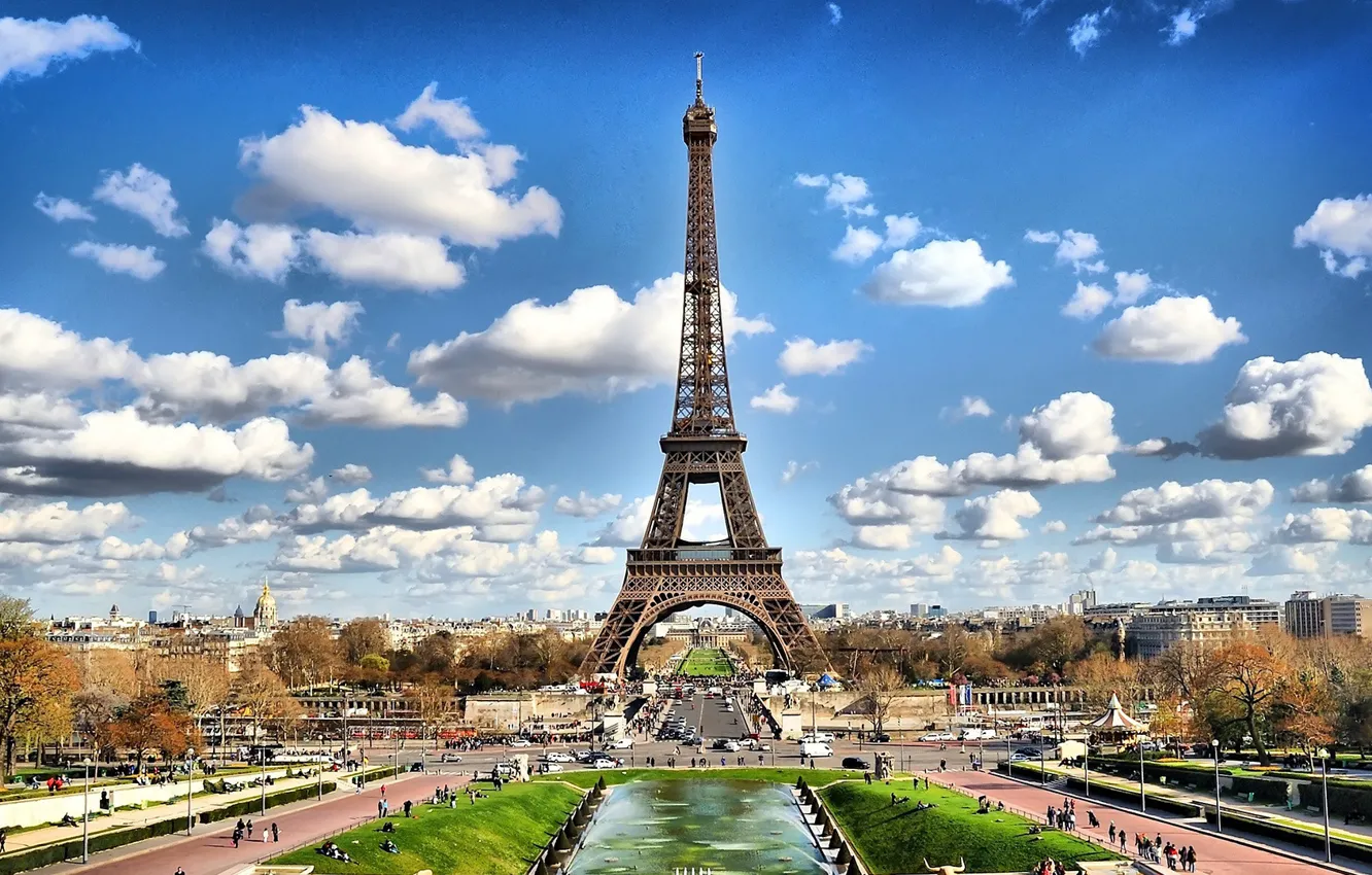 Photo wallpaper Eiffel tower, Paris, France