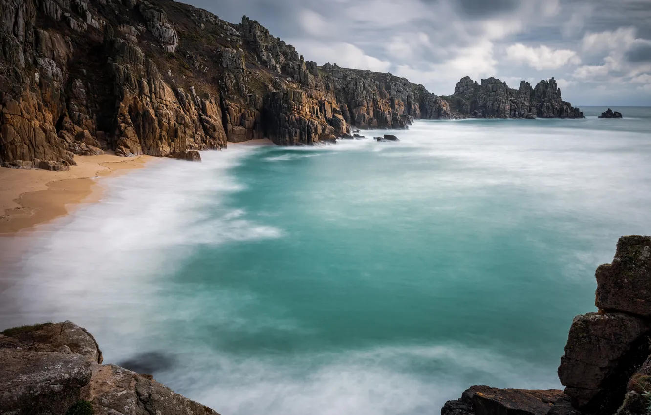 Wallpaper sea, beach, rocks, shore, surf for mobile and desktop ...