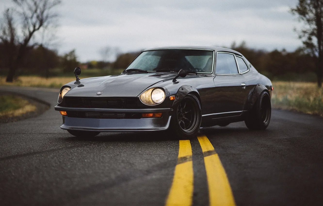 Photo wallpaper nissan, 240z, japan, jdm, tuning, datsun, firelady, s30