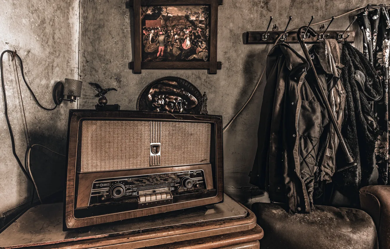 Photo wallpaper background, radio, receiver