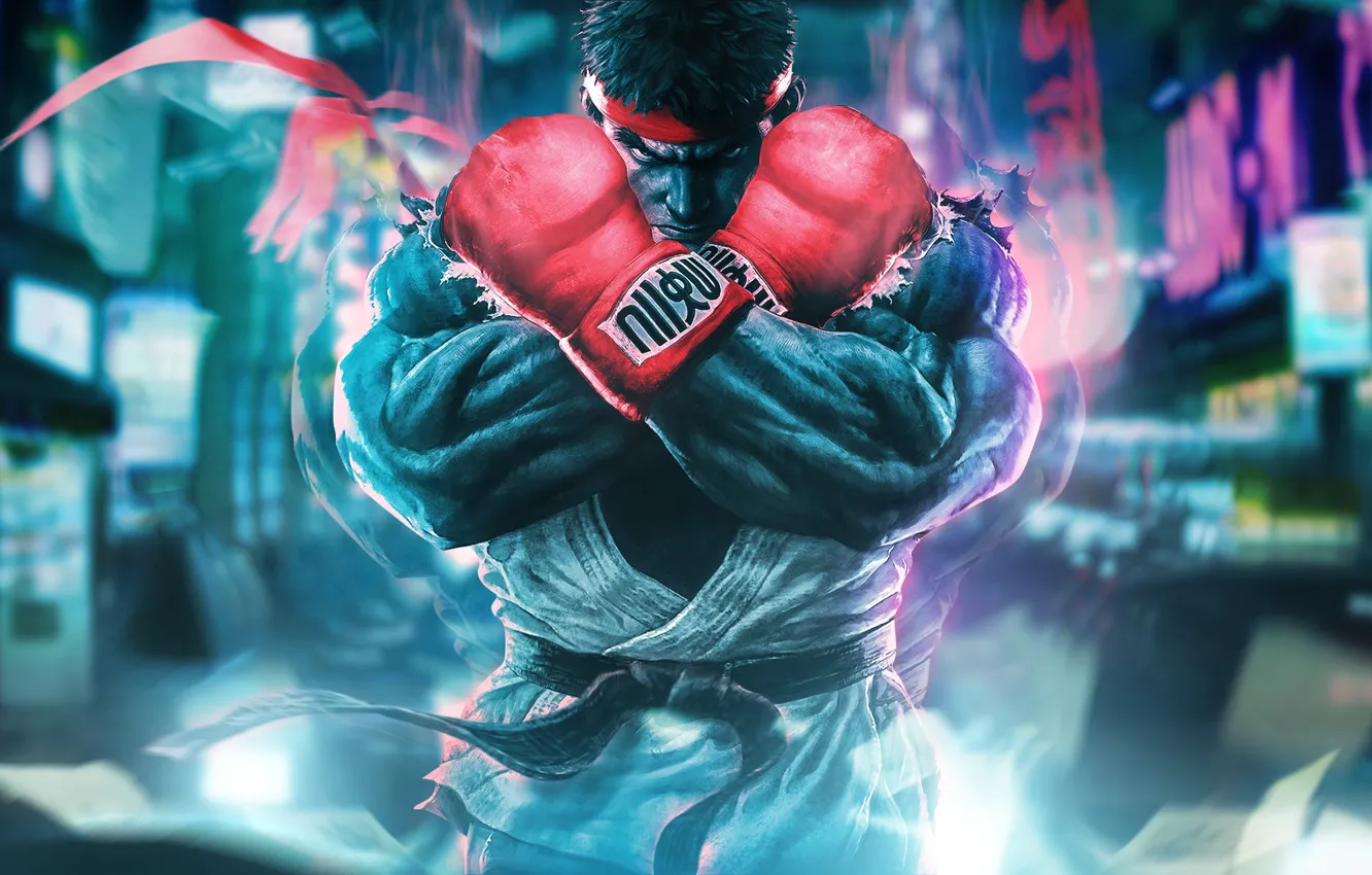 Photo wallpaper fighter, Capcom, ryu, Street Fighter 5