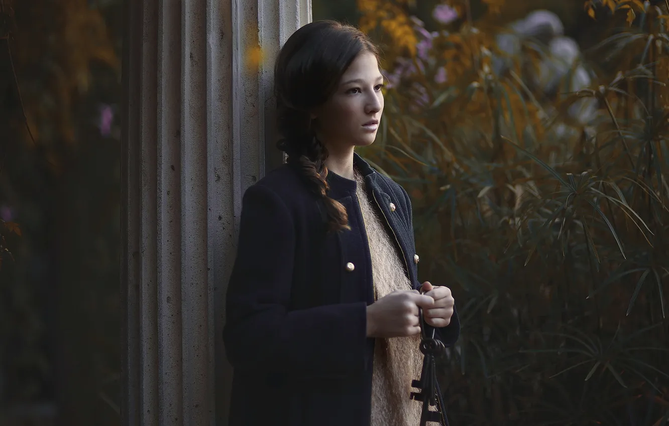 Photo wallpaper look, portrait, girl