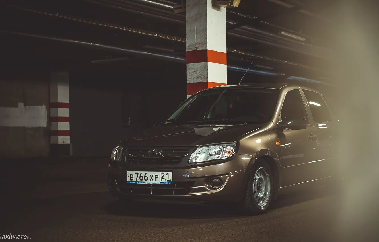 Photo wallpaper machine, auto, before, Lada, auto, Granta, Grant, VAZ