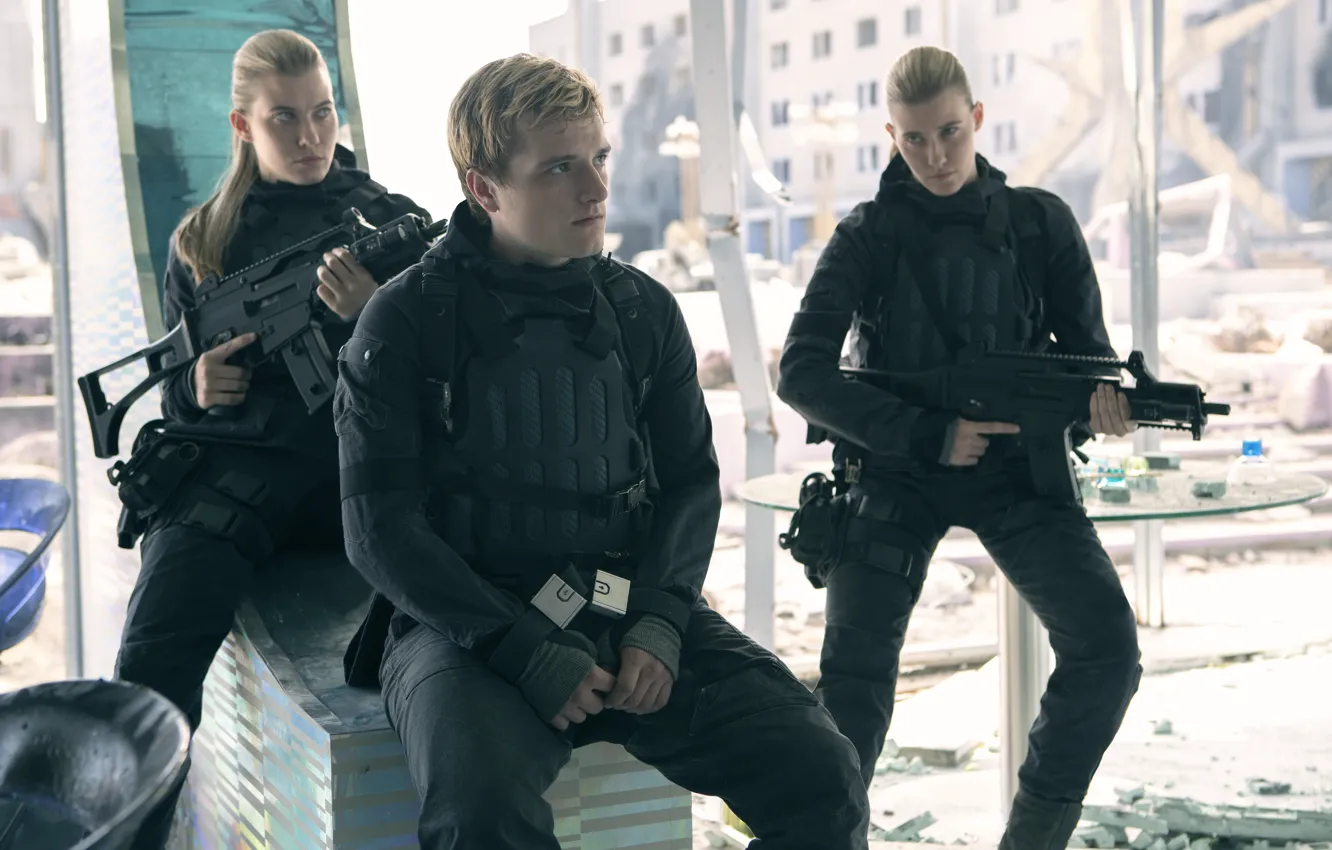 Photo wallpaper Josh Hutcherson, The hunger games:mockingjay, in the film, The Hunger Games:Mockingjay - Part-2, Kim Ormiston, …