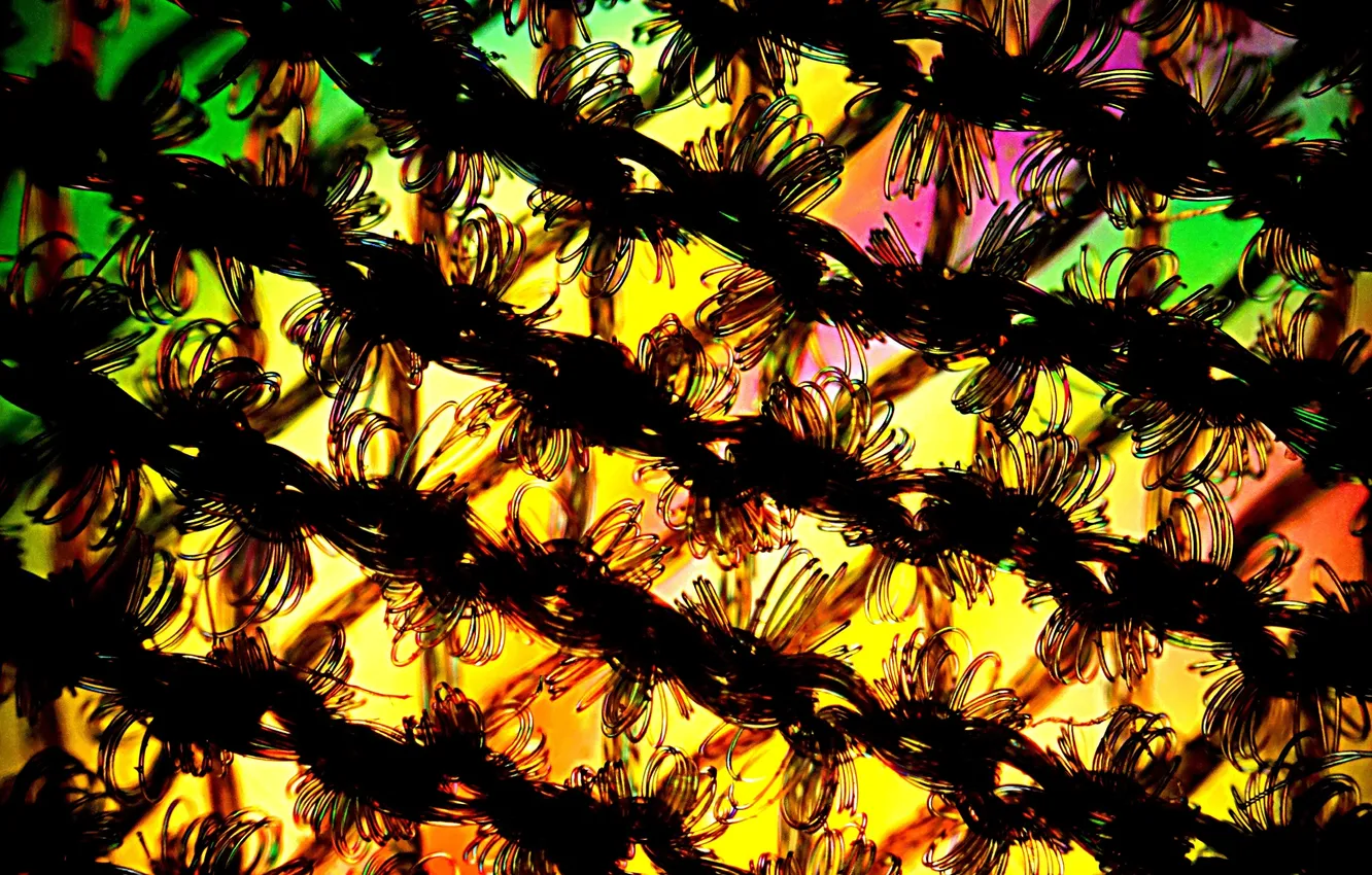 Photo wallpaper macro, fiber, weave, thread