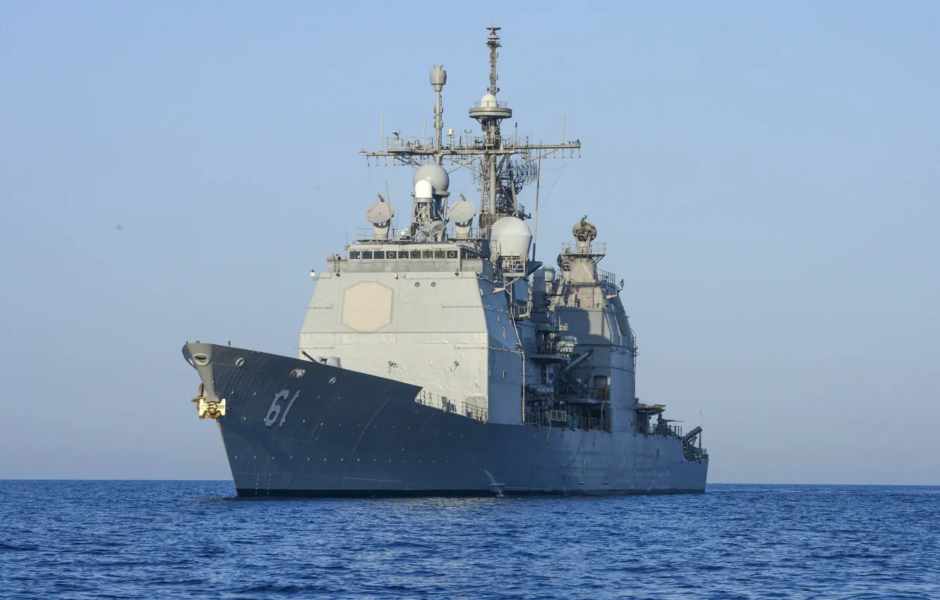 Photo wallpaper USS Monterey, USA Navy, guided-missile cruiser, CG-61