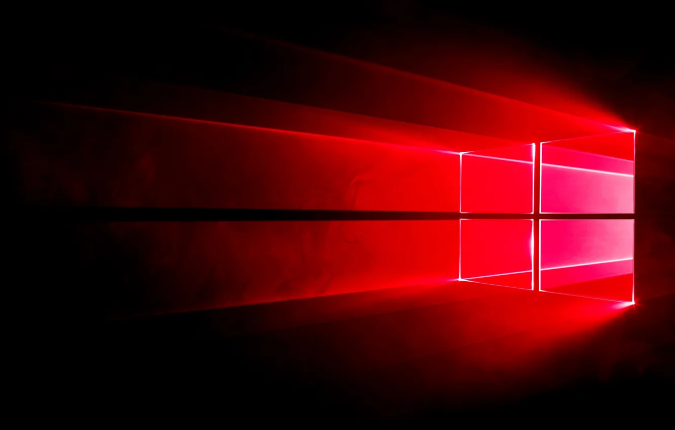 Photo wallpaper Windows, Logo, Windows 10 Redstone