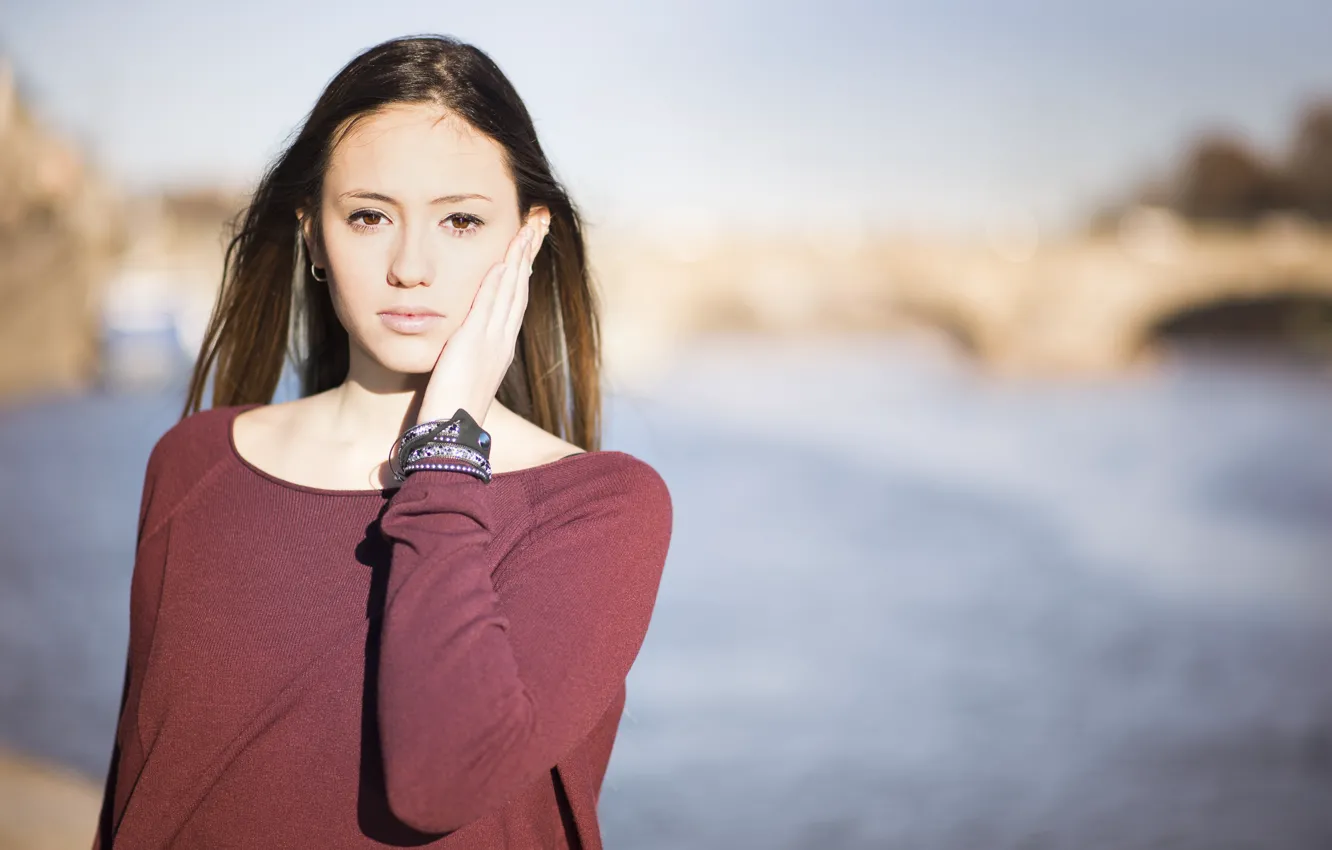 Photo wallpaper background, model, beauty, Giorgia
