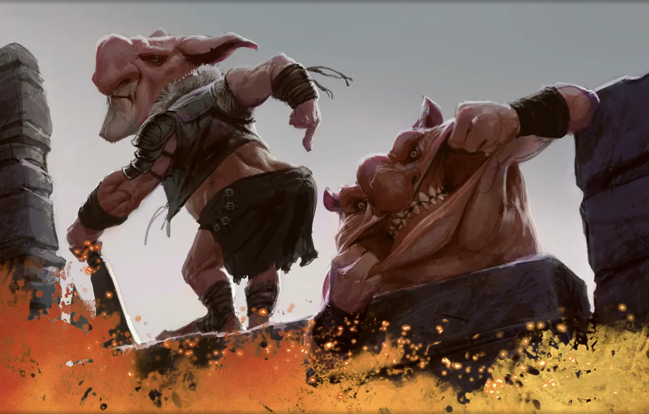 Photo wallpaper teeth, mouth, gesture, Izzy, Goblin, Magic The Gathering, teasing, Goblin Diplomats