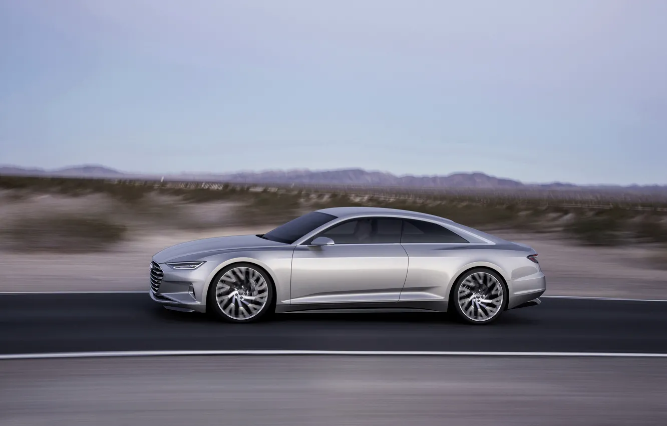 Photo wallpaper Concept, Audi, coupe, speed, side, Coupe, 2014, Prologue