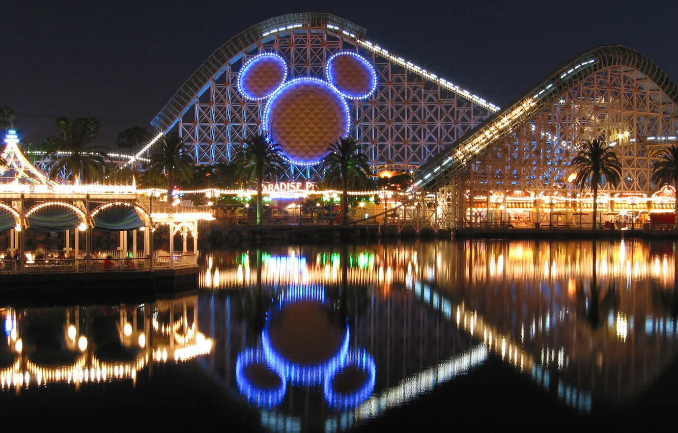 Photo wallpaper city, the city, USA, California, Disneyland, Anaheim