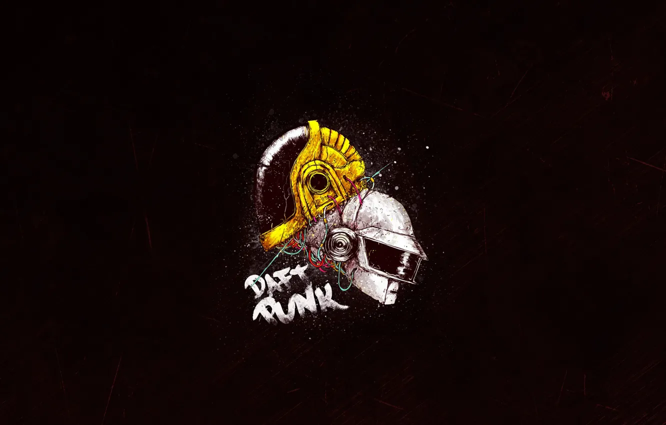 Photo wallpaper music, minimalism, mask, Daft Punk, Thomas Bangalter, Helix, Daft Punk, Craig Drake