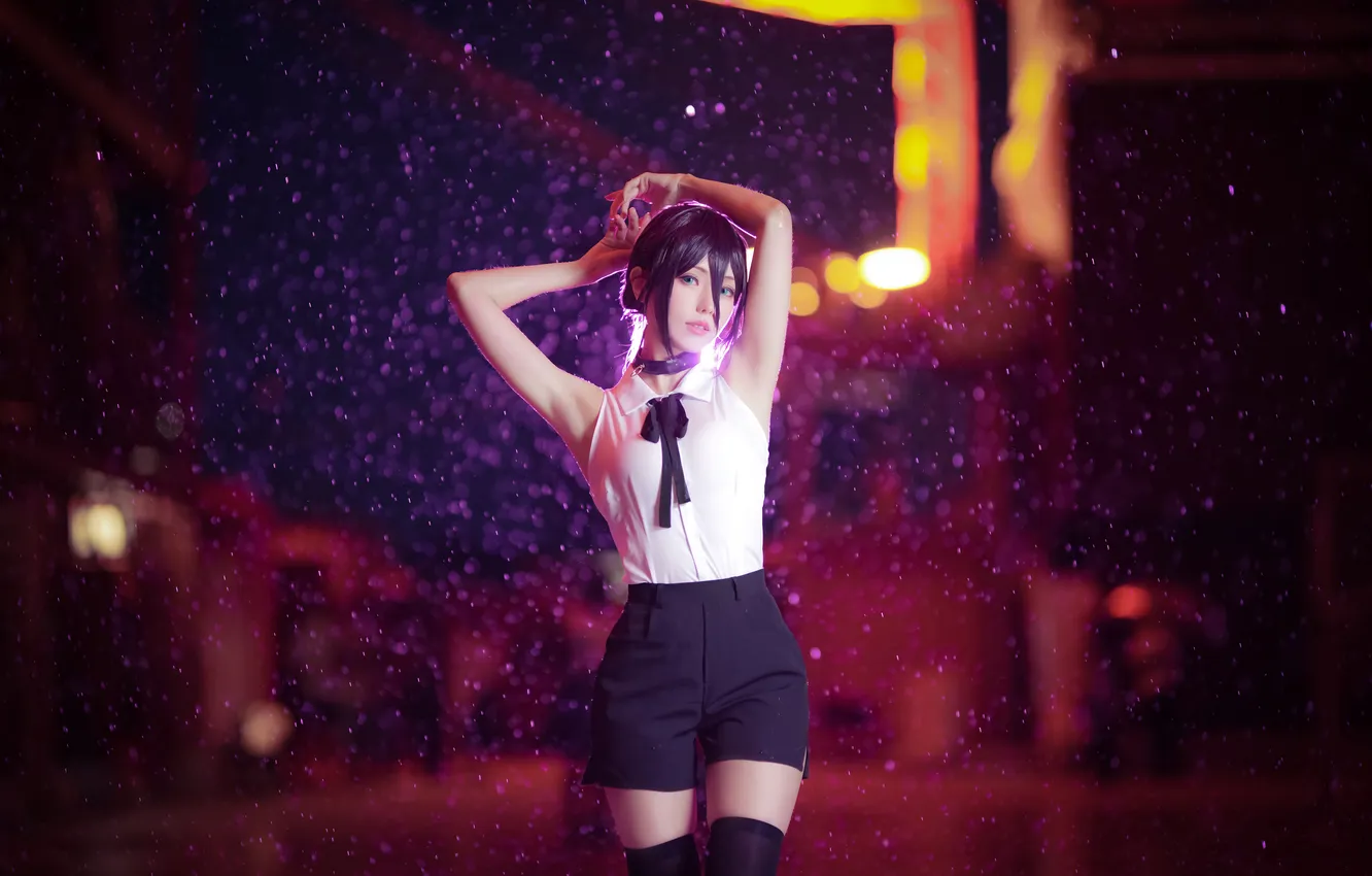 Photo wallpaper girl, women, asian, cute