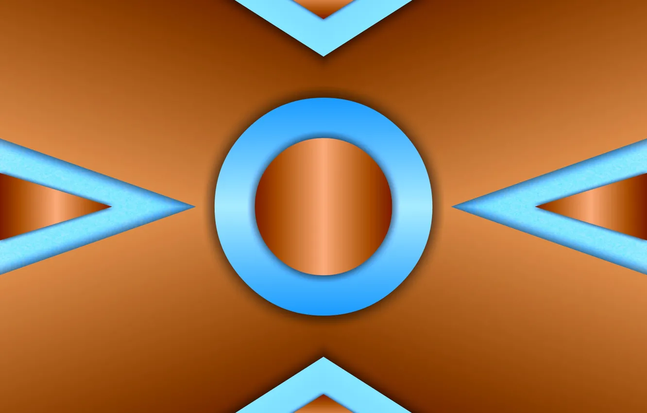 Photo wallpaper circles, shadow, gradient, triangle