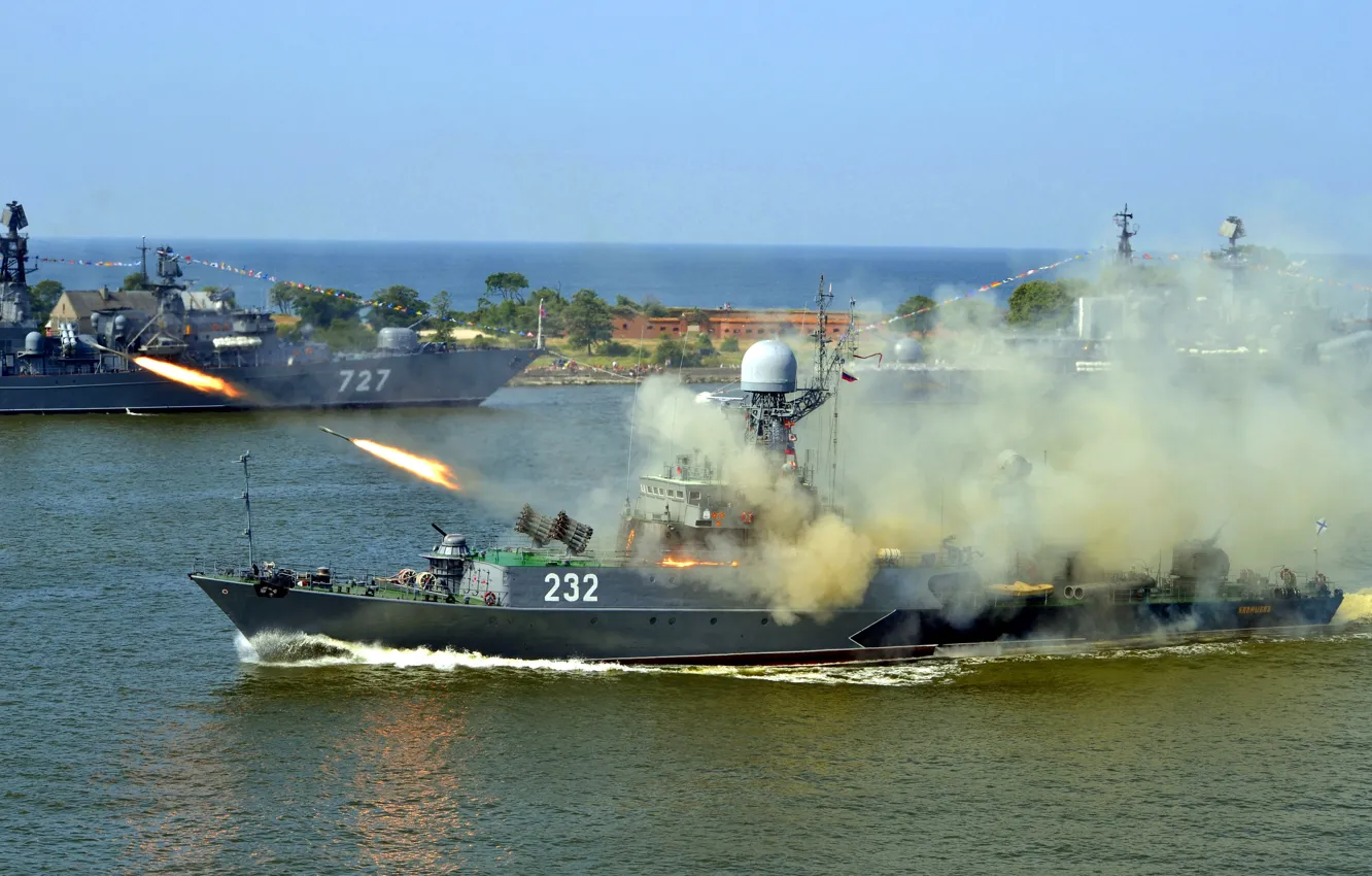 Photo wallpaper Navy, Russia, exercises
