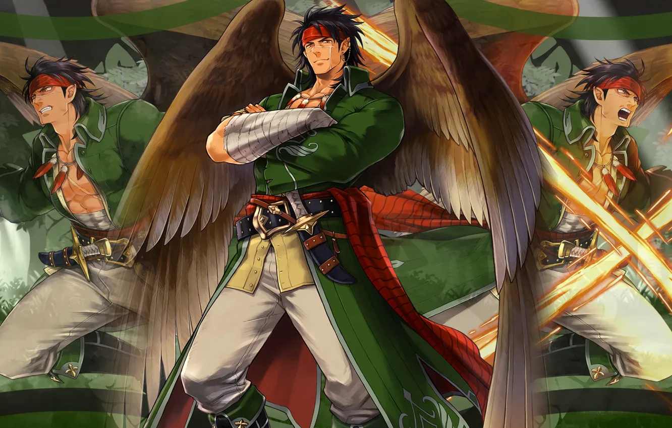 Photo wallpaper the game, angel, fantasy, male, Fire Emblem