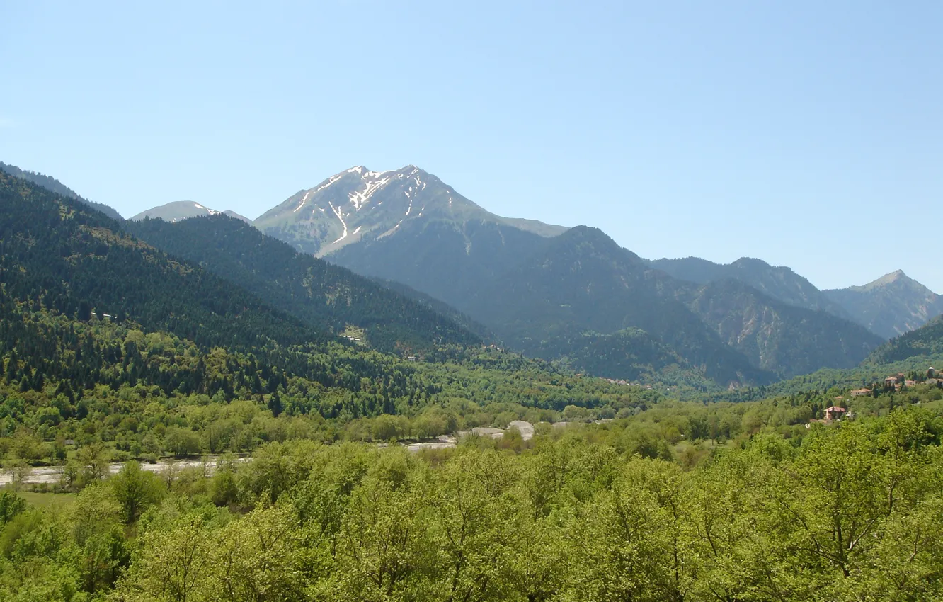 Photo wallpaper mountain, Evritania, Kaliakouda