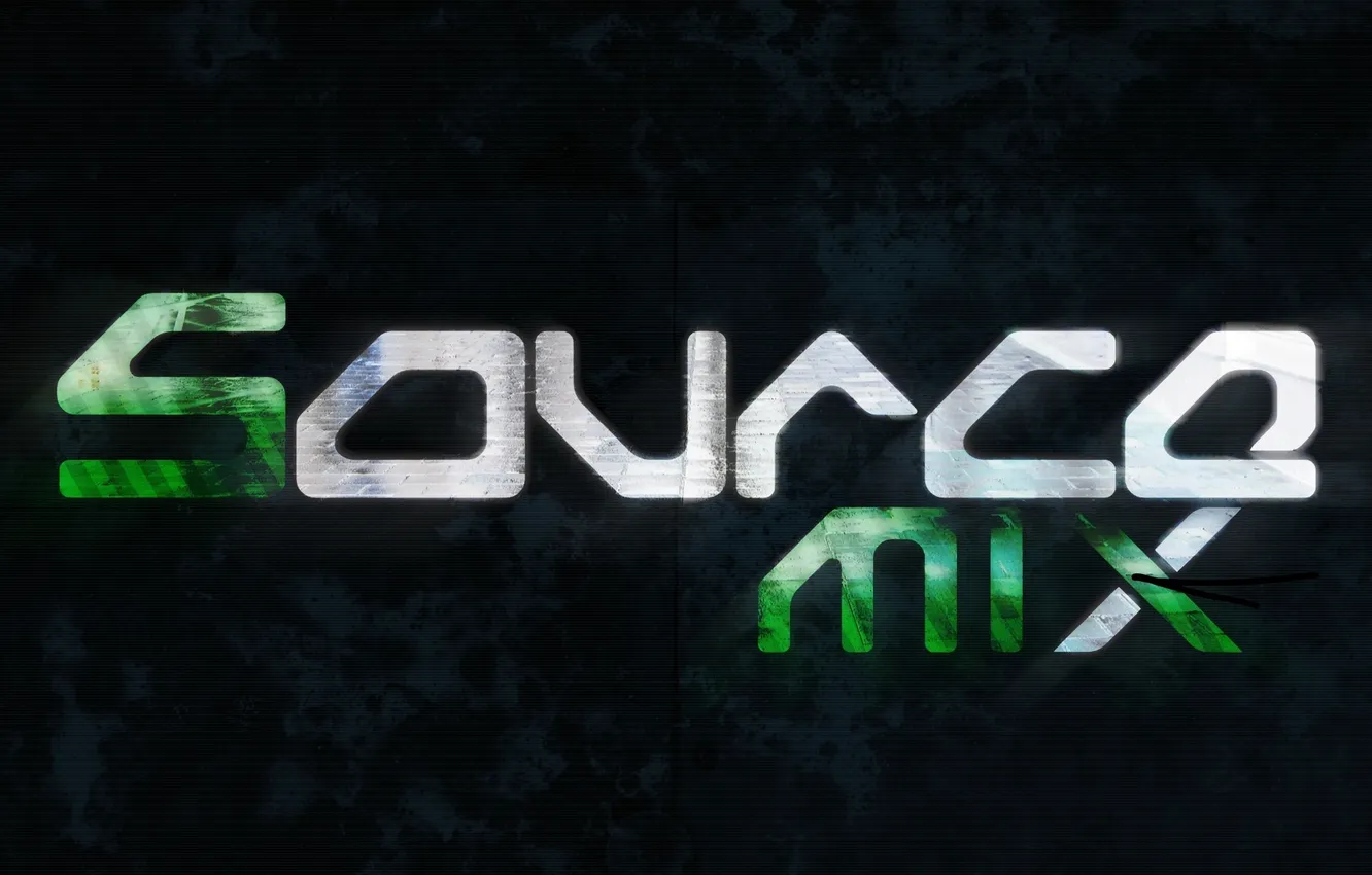 Photo wallpaper letters, words, source mix